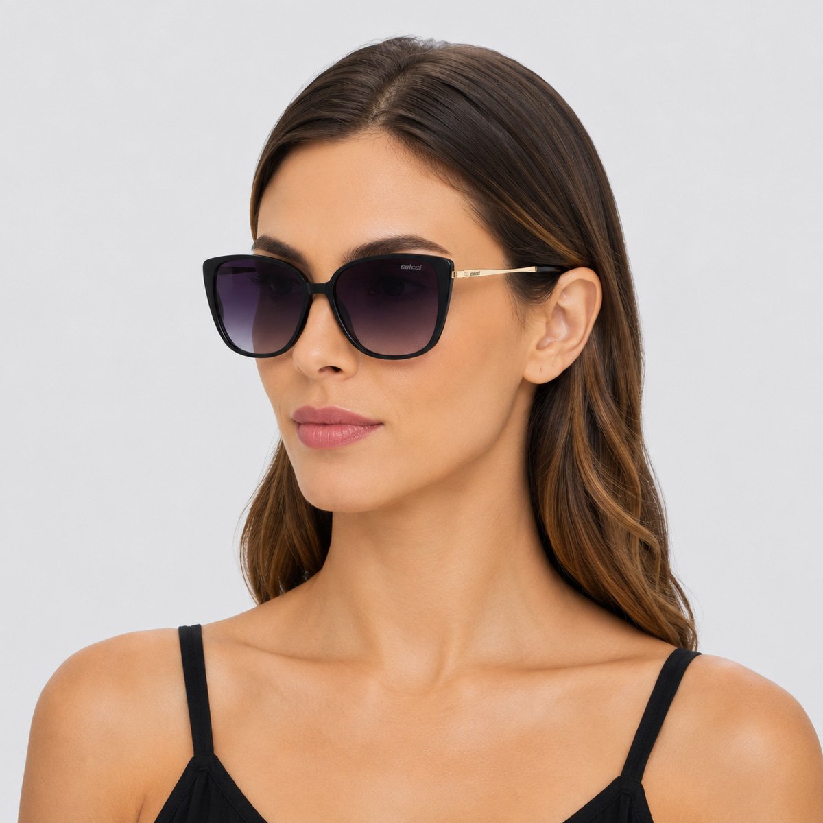 Óculos de Sol Colcci Judy Sun Preto e Dourado Preto 4