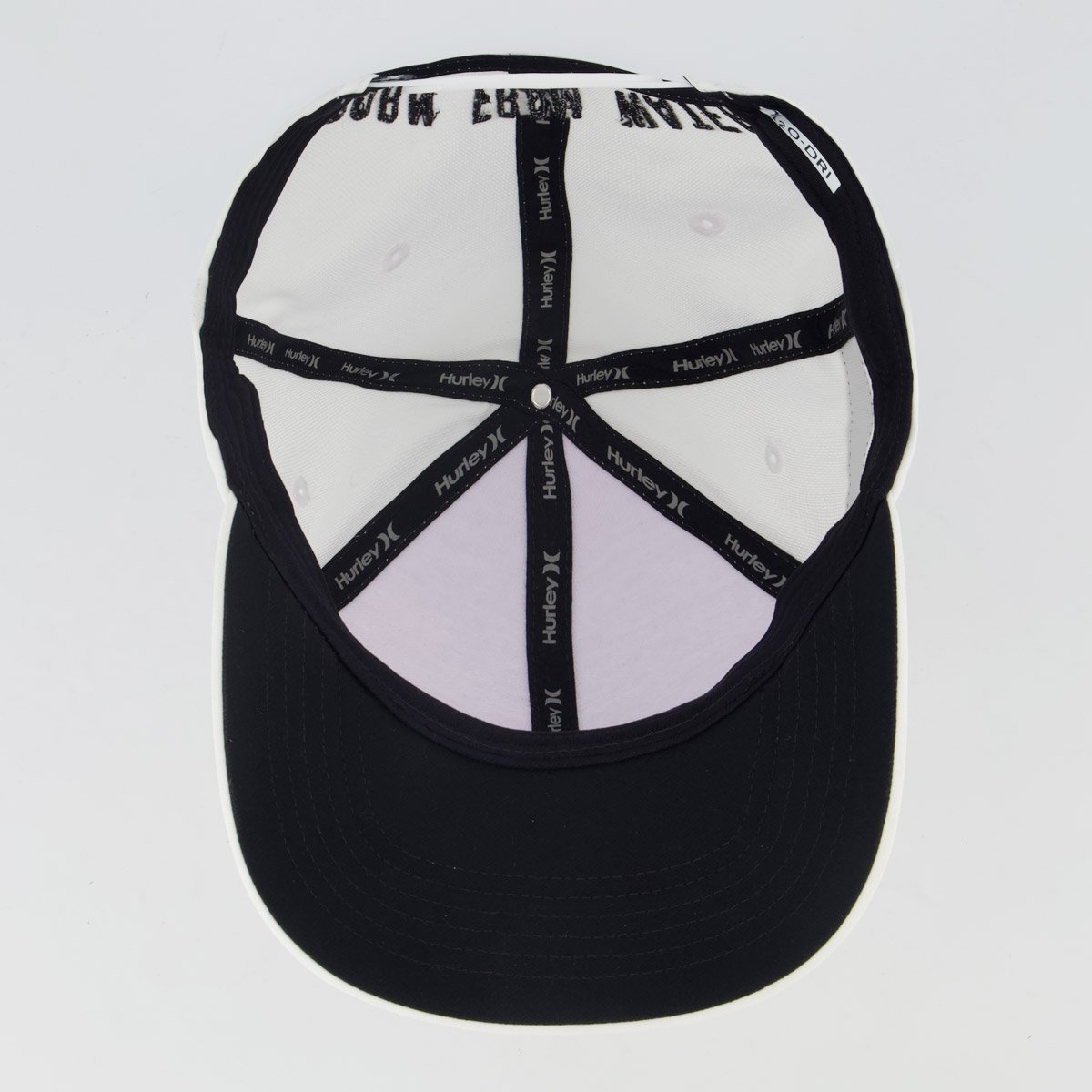 Boné Hurley Block Branco Branco 5
