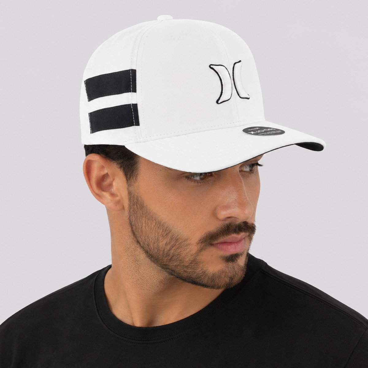Boné Hurley Block Branco Branco 7