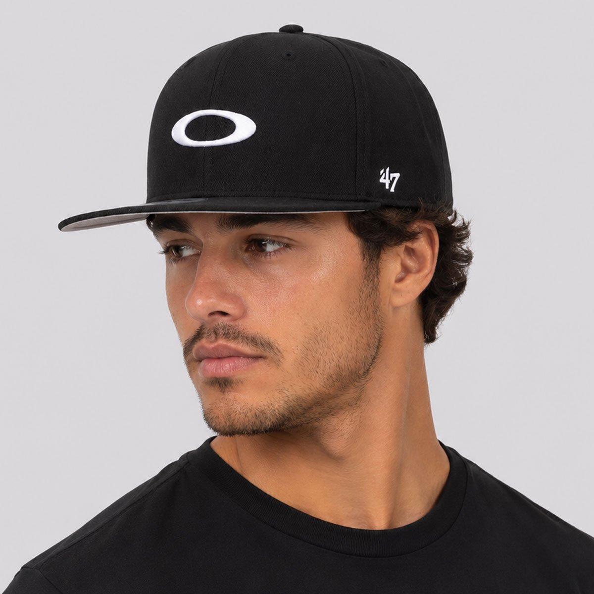 Boné Oakley Mod 47 B1B Ellipse Hat Preto Preto 5