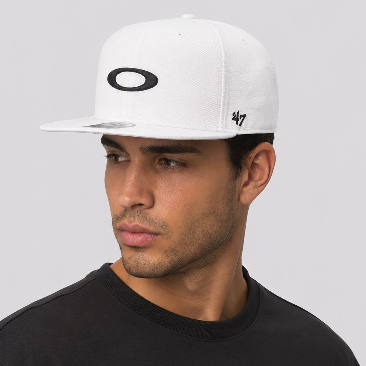 Boné Oakley Mod 47 B1B Ellipse Hat Branco Branco 5