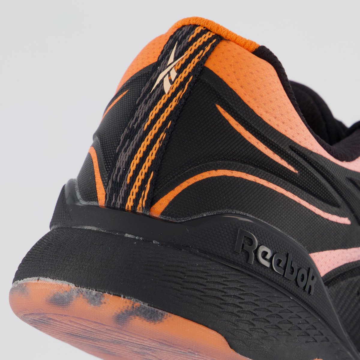 Tênis Reebok Nano X5 Edge Preto e Laranja Feminino Preto 6