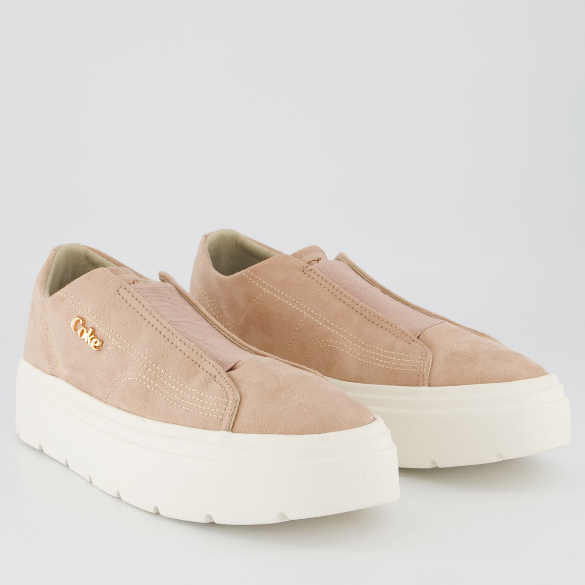Tênis Coca Cola Harmony Way Suede Feminino Rosa Rosa 2