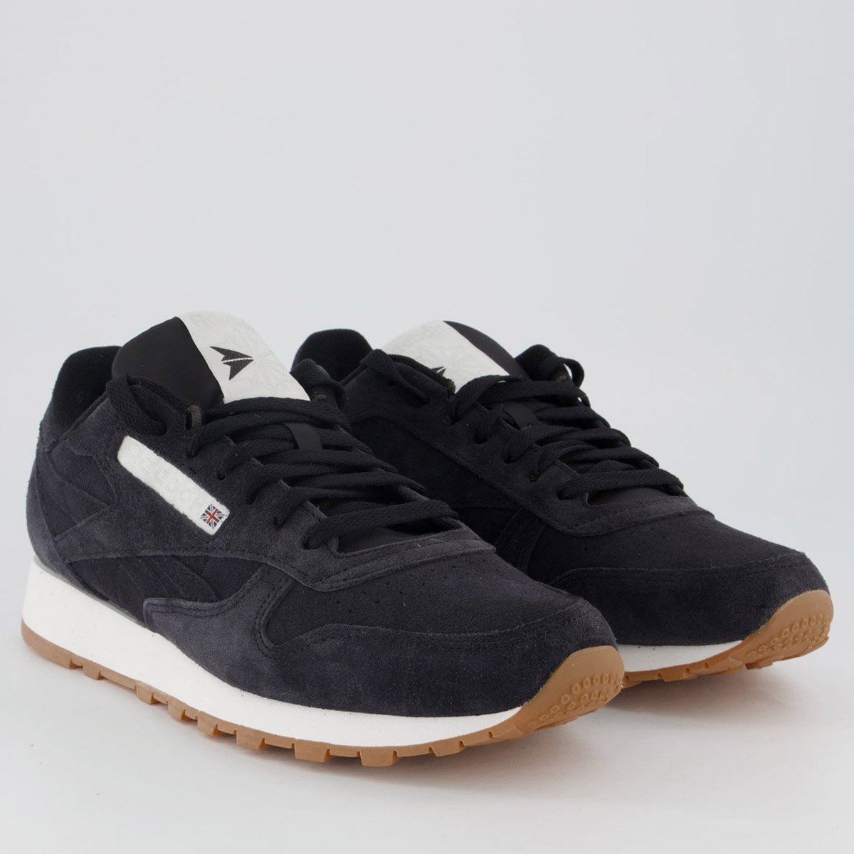 Tênis Reebok Classic Leather Preto e Bege Preto/Bege 2
