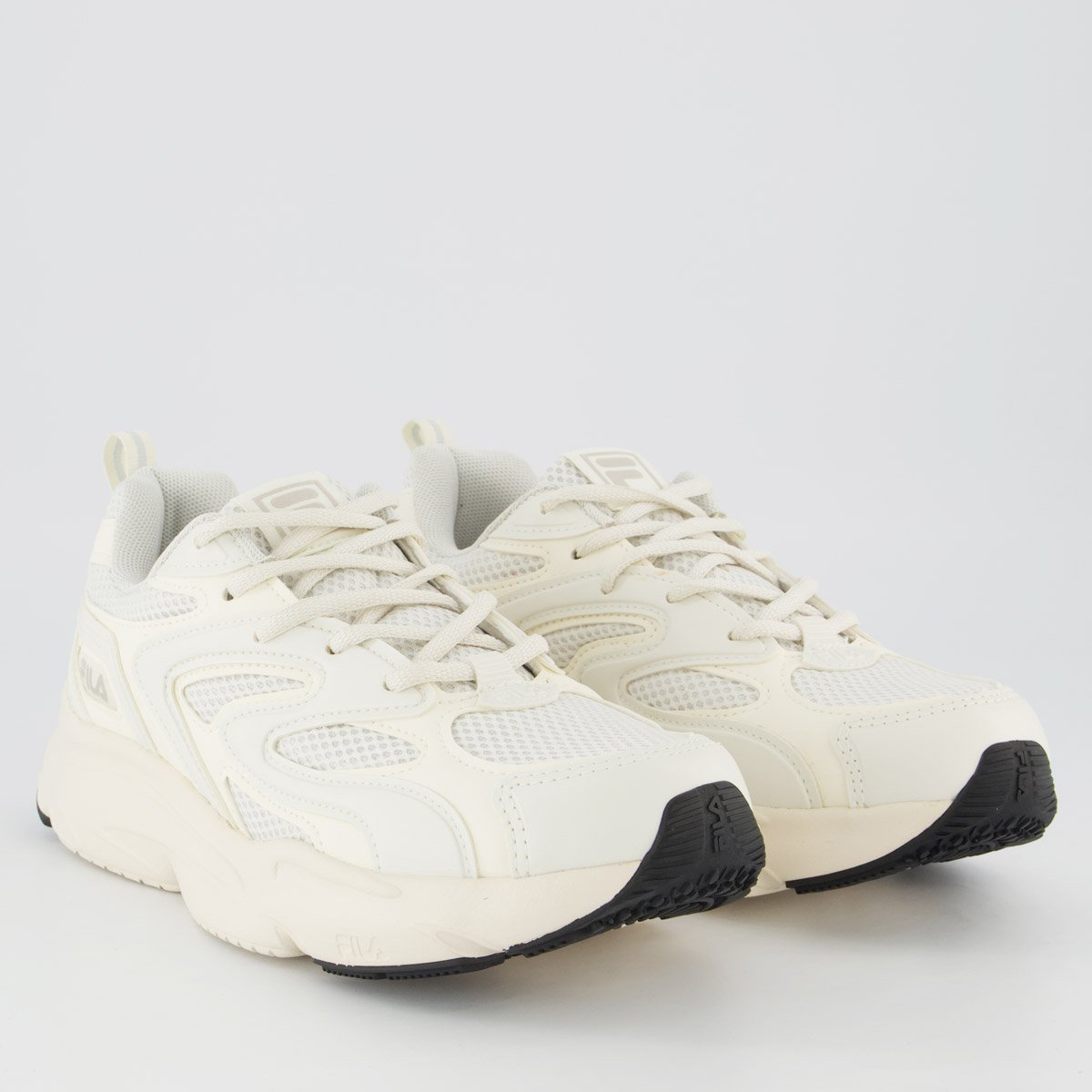 Tenis Fila Buzzard Bold Feminino Branco e Bege Branco/Bege 2