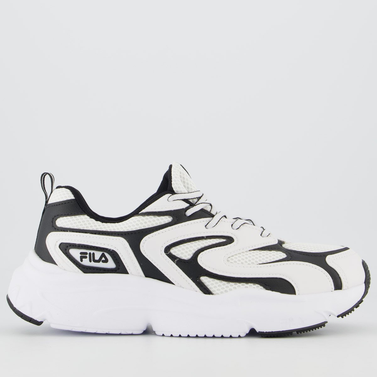 Tenis Fila Buzzard Bold Branco e Preto