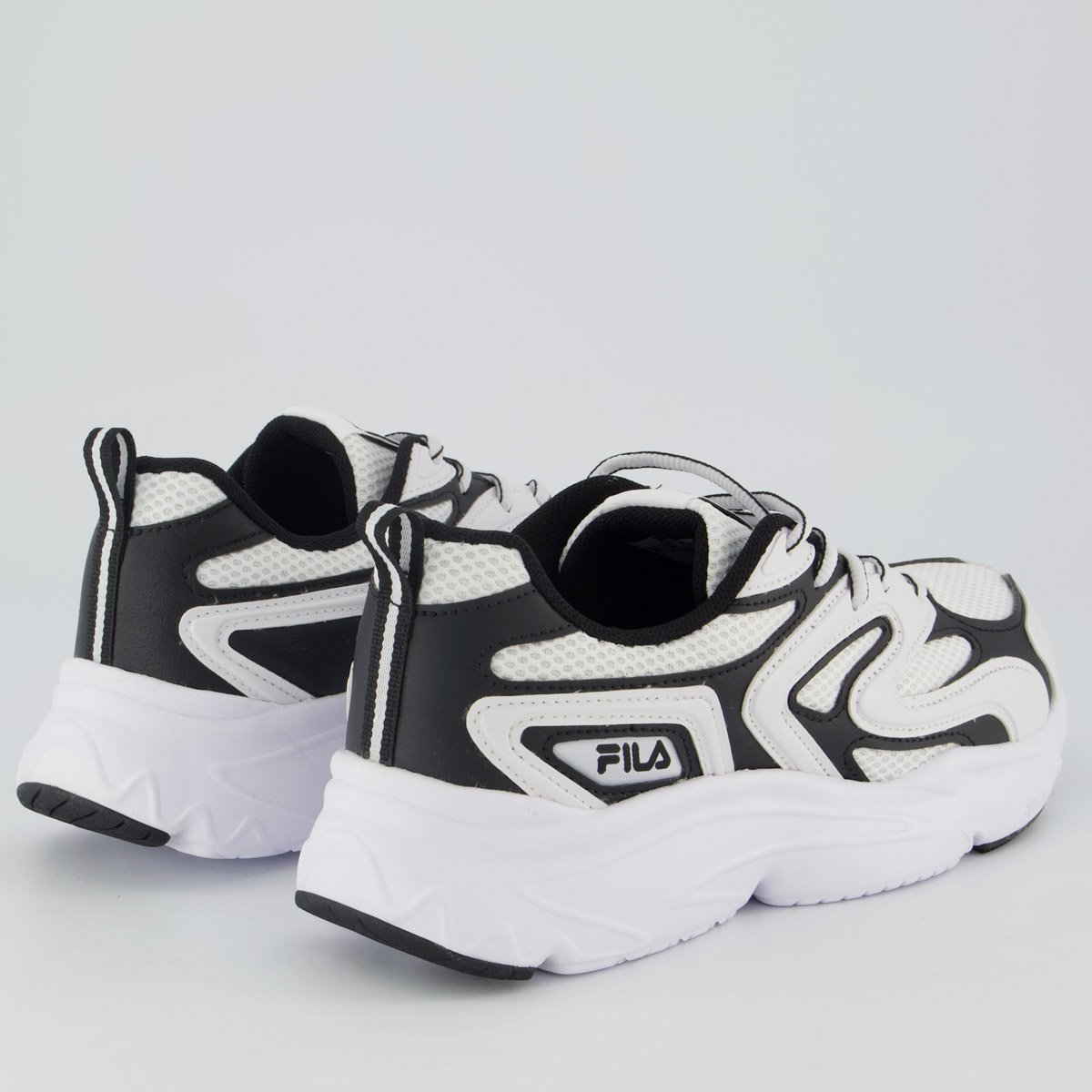 Tenis Fila Buzzard Bold Feminino Branco e Preto Branco/Preto 3