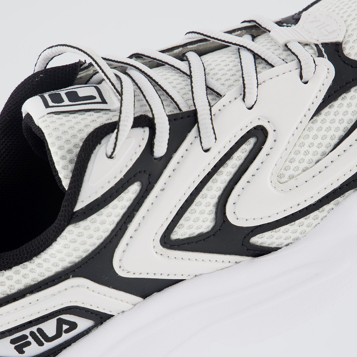 Tenis Fila Buzzard Bold Feminino Branco e Preto Branco/Preto 7
