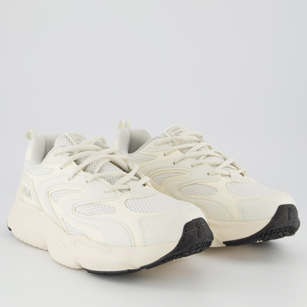 Tenis Fila Buzzard Bold Branco e Bege Branco/Bege 2
