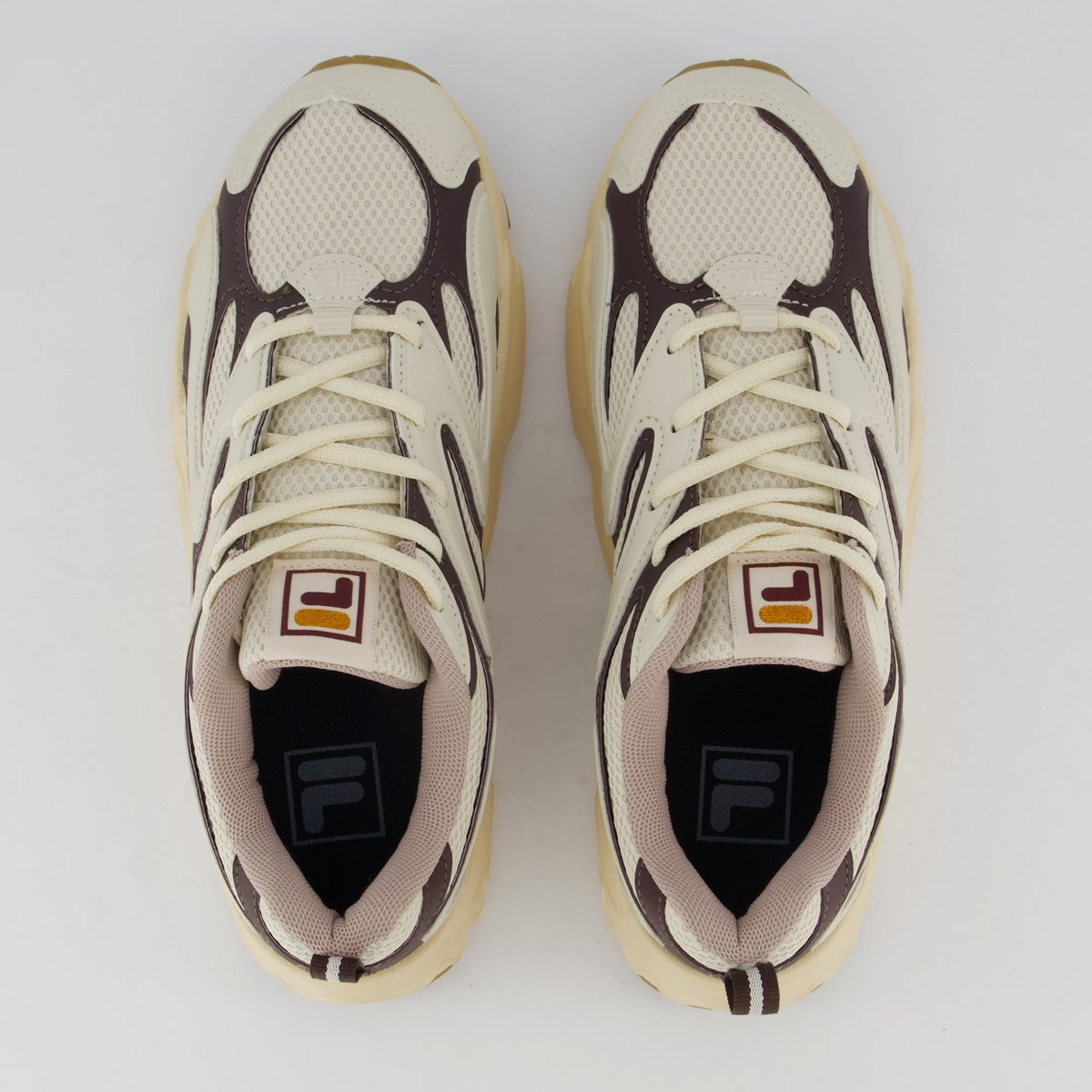 Tenis Fila Buzzard Bold Feminino Off-White e Marrom Off White/Marrom 4