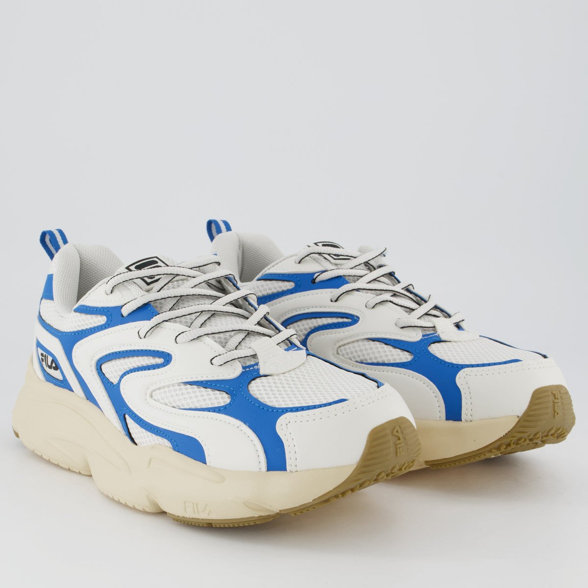 Tenis Fila Buzzard Bold Branco e Azul Branco/Azul 2