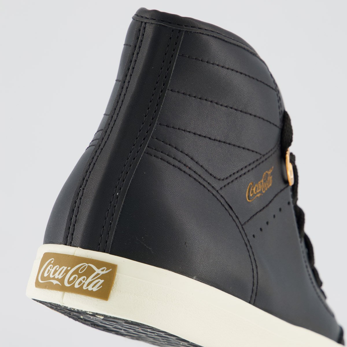 Tênis Coca Cola Montreal Town Feminino Preto e Dourado Preto/Dourado 6