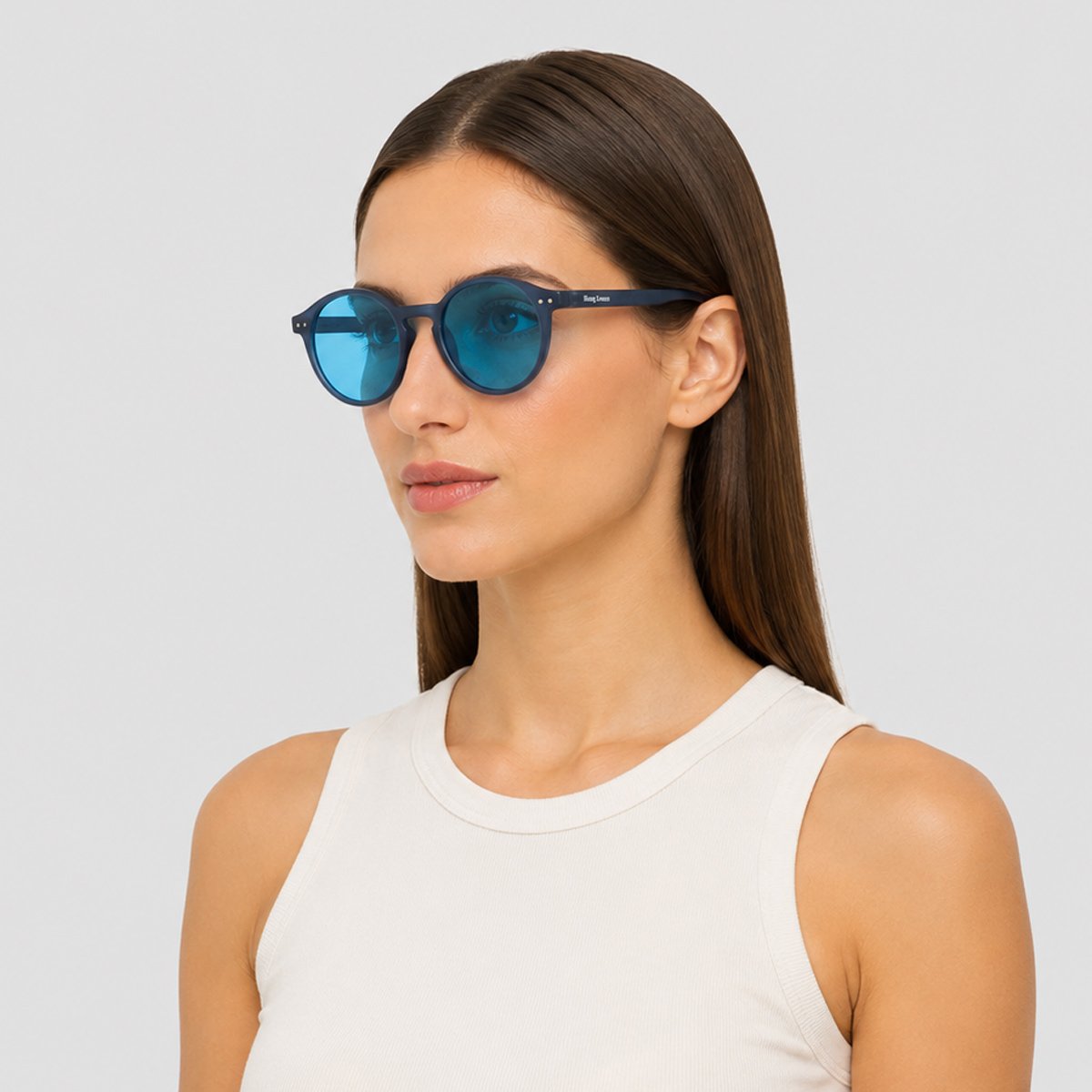 Óculos de Sol Hang Loose Bella Preto e Azul Azul 4