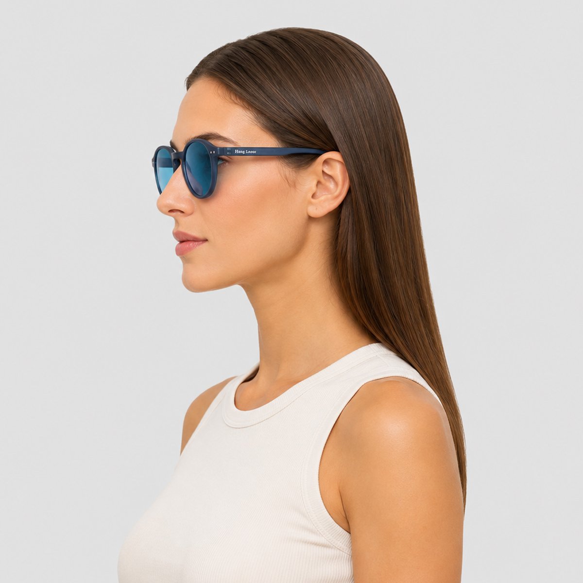 Óculos de Sol Hang Loose Bella Preto e Azul Azul 5