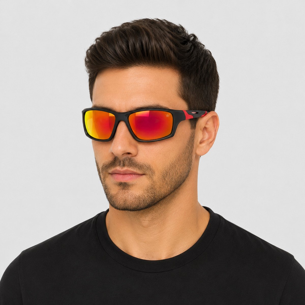 Óculos de Sol Hang Loose Sport Vermelho e Preto Vermelho 4