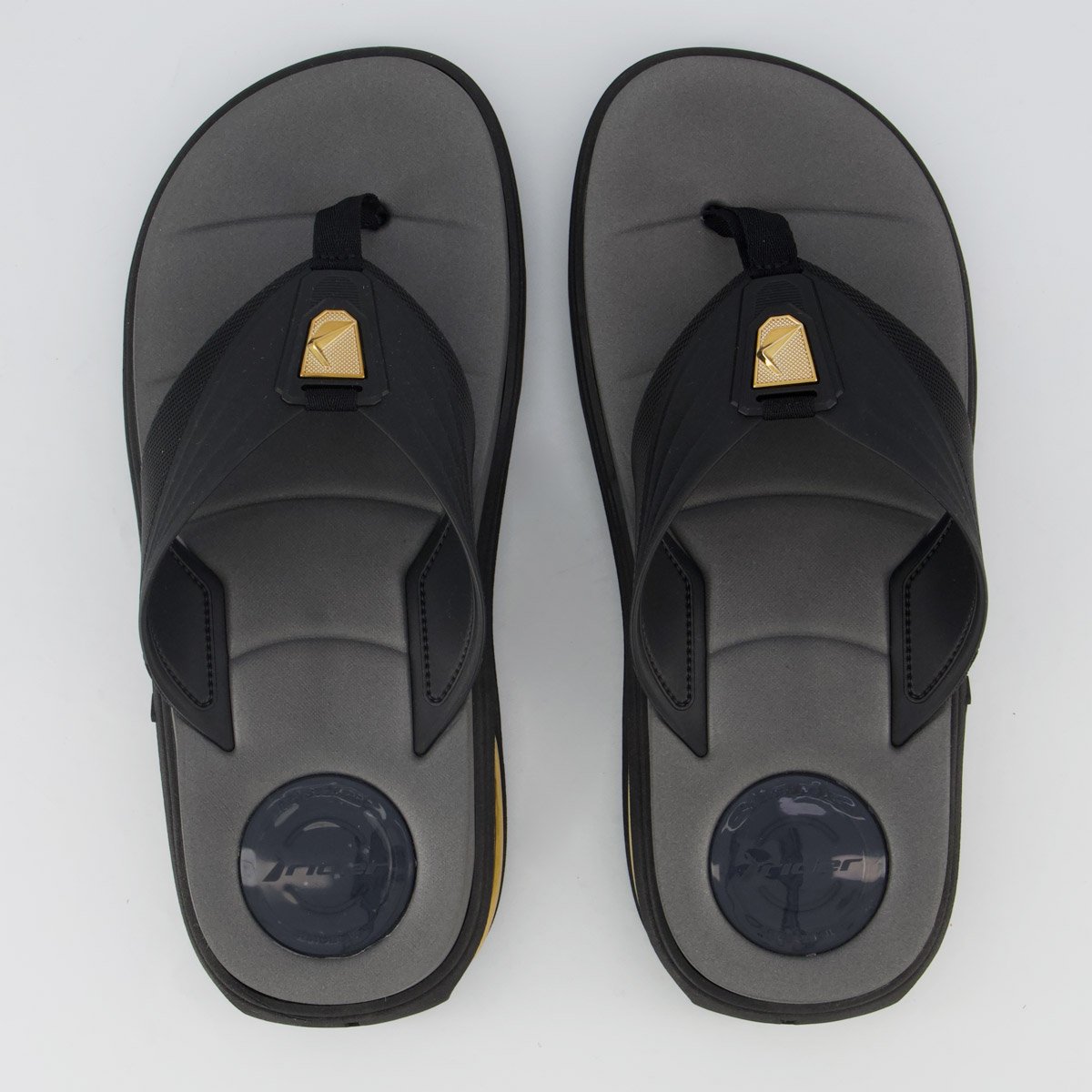 Chinelo Rider Rbold 2 Cinza e Preto