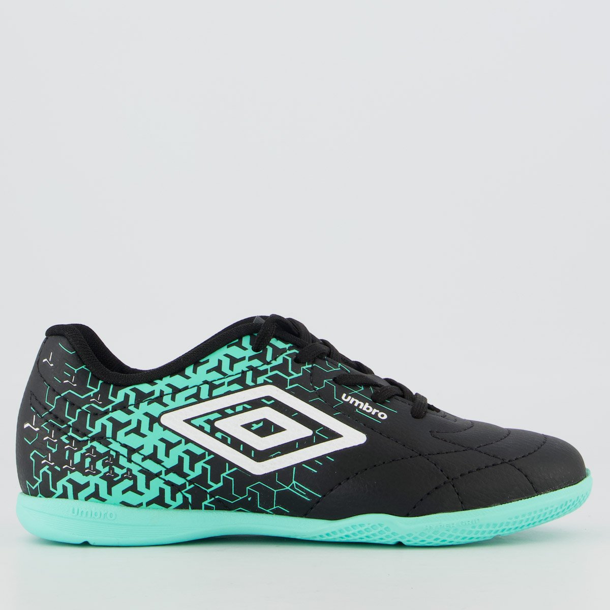 Chuteira Umbro Class Neo Futsal Juvenil Preta e Verde