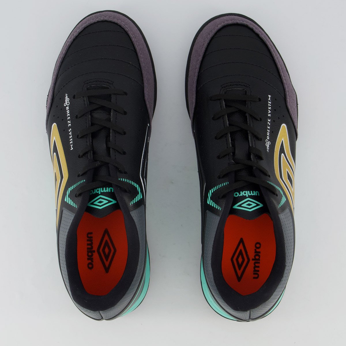 Chuteira Umbro Neo Comfort Society Preta e Verde Preto/Verde 4