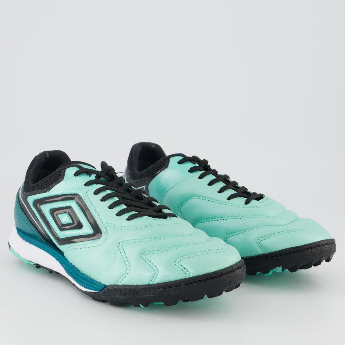 Chuteira Umbro Adamant Master Class Pro Bump Society Verde e Preta Verde/Preto 2