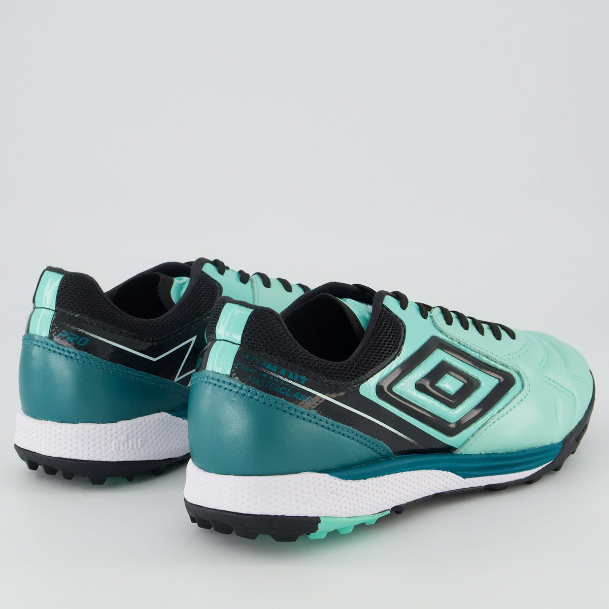 Chuteira Umbro Adamant Master Class Pro Bump Society Verde e Preta Verde/Preto 3