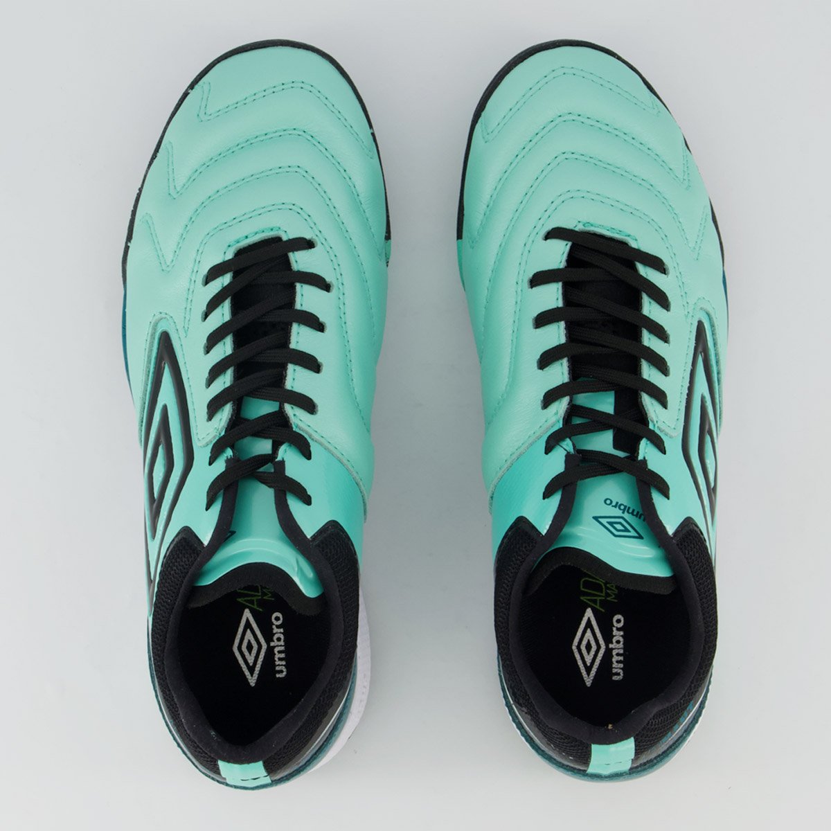 Chuteira Umbro Adamant Master Class Pro Bump Society Verde e Preta Verde/Preto 4