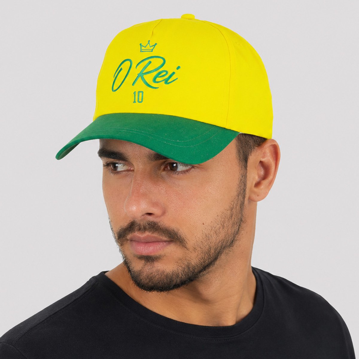 Boné Dras Sports Brasil Rei Amarelo e Verde Amarelo/Verde 5