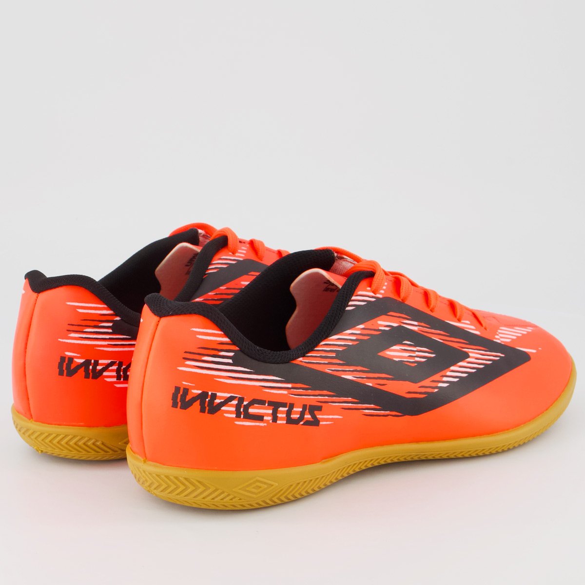 Chuteira Umbro Invictus Futsal Laranja e Preta Laranja/Preto 3