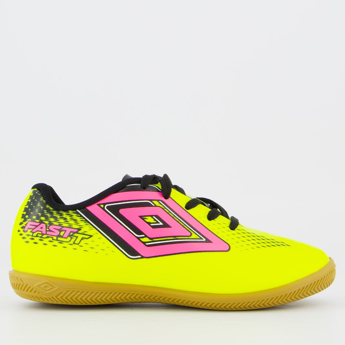 Chuteira Umbro Fast II Futsal Infantil Verde e Preta