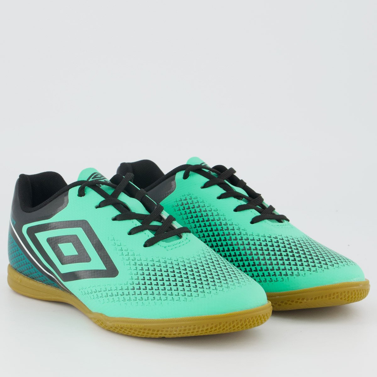 Chuteira Umbro Adamant Top Speed Futsal Juvenil Verde e Preta Verde/Preto 2