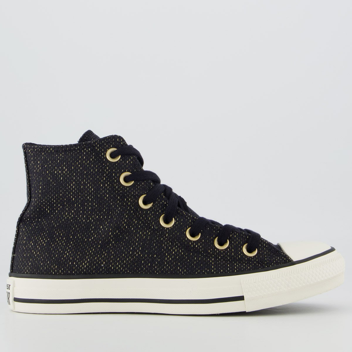 Tênis Converse All Star CK Relevo Feminino Cano Alto Preto