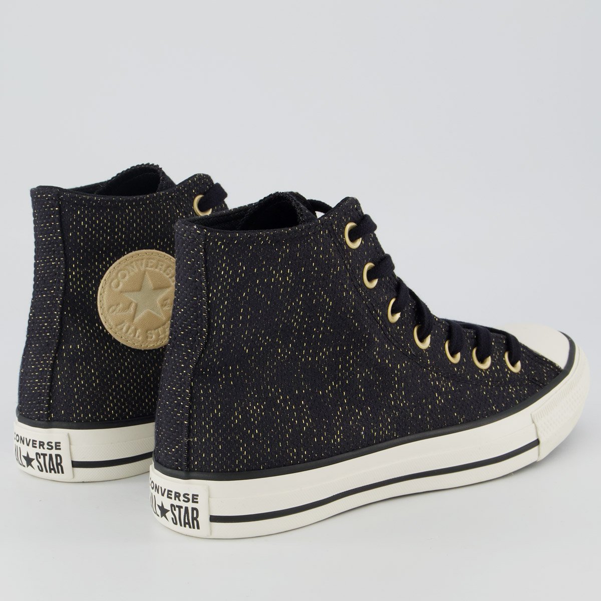 Tênis Converse All Star CK Relevo Feminino Cano Alto Preto Preto 3