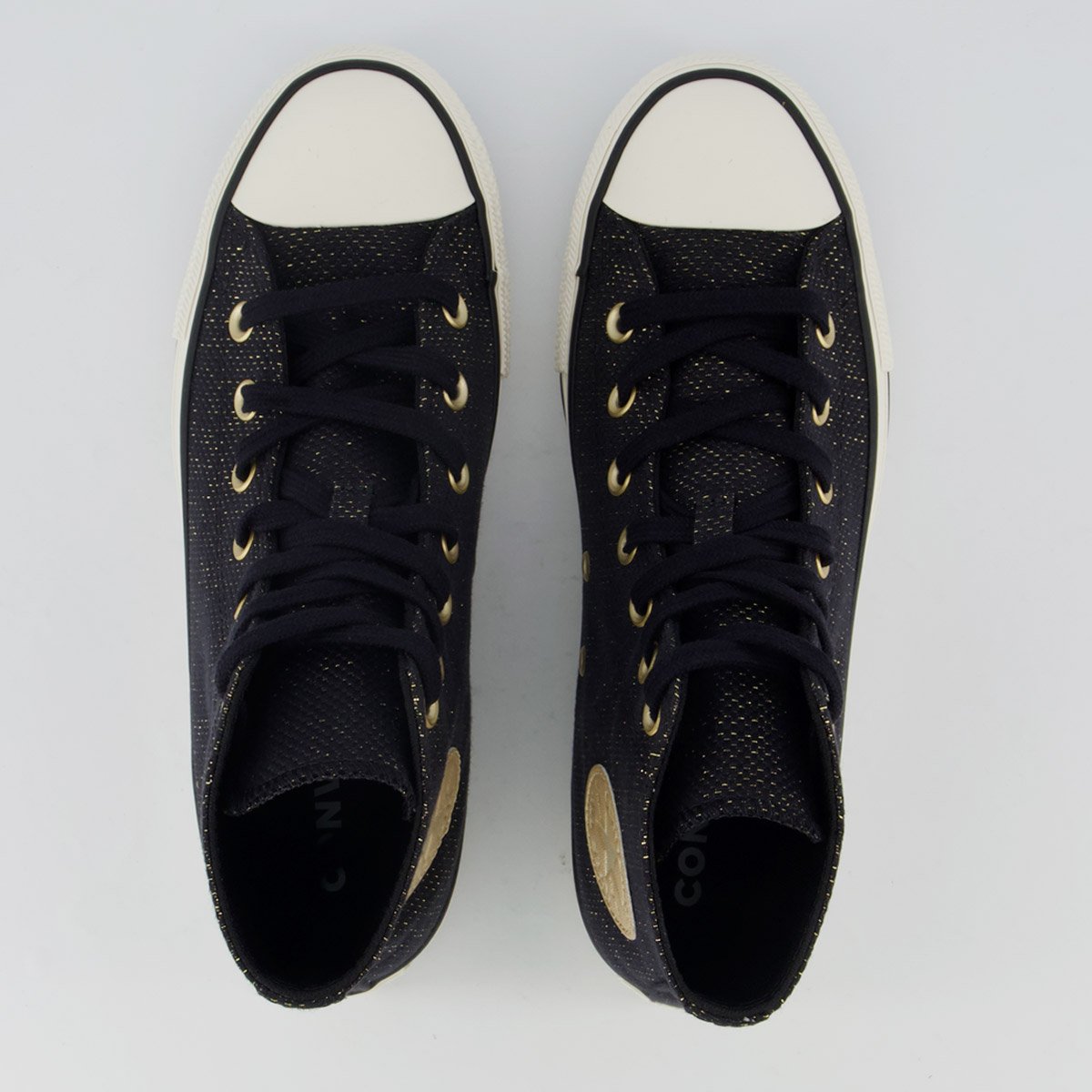 Tênis Converse All Star CK Relevo Feminino Cano Alto Preto Preto 4
