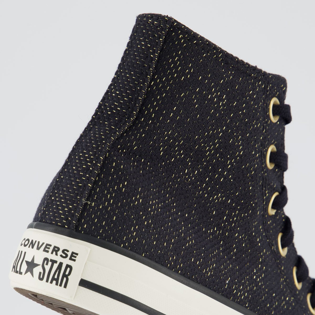 Tênis Converse All Star CK Relevo Feminino Cano Alto Preto Preto 6