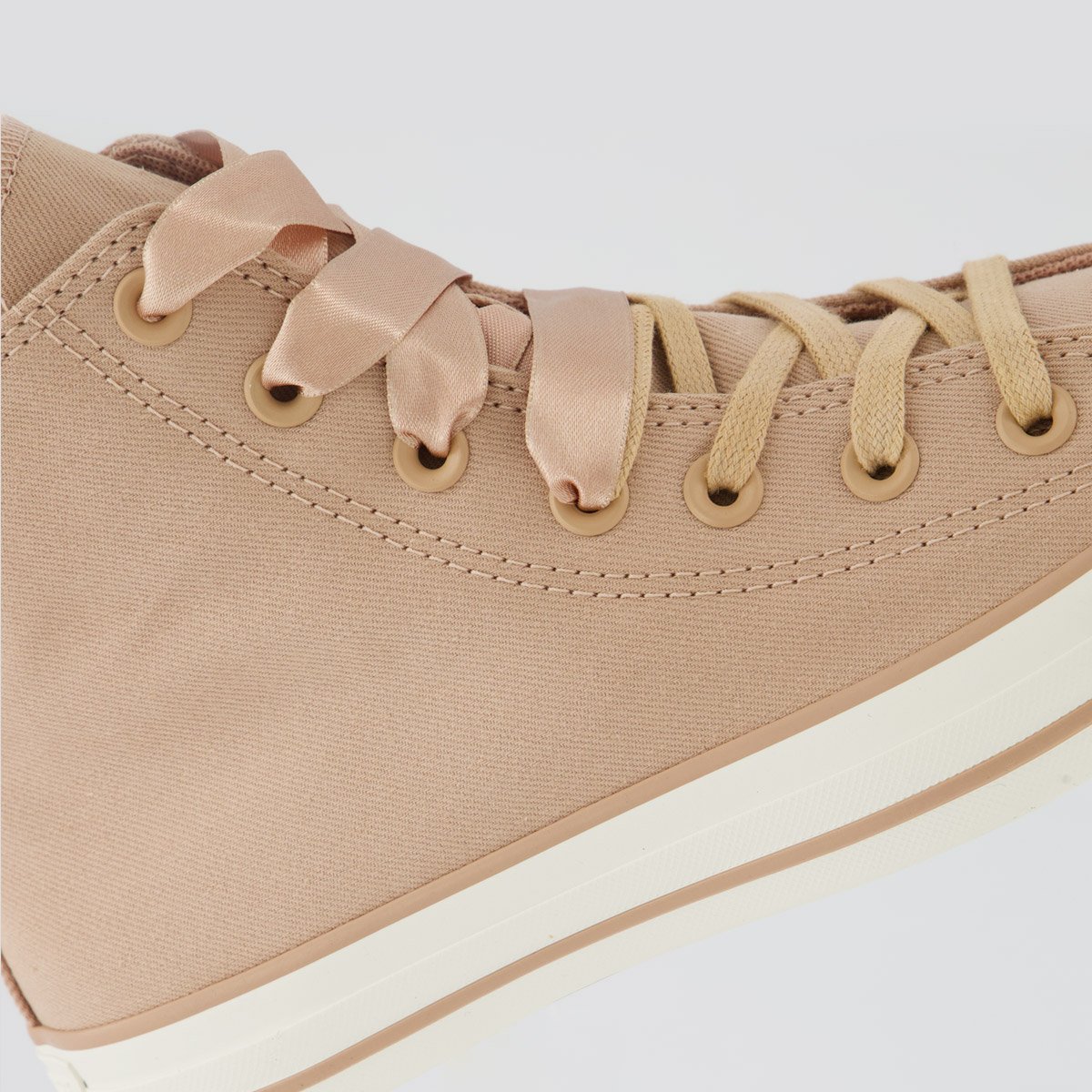 Tênis Converse All Star CK Feminino Cano Alto Bege Bege 7