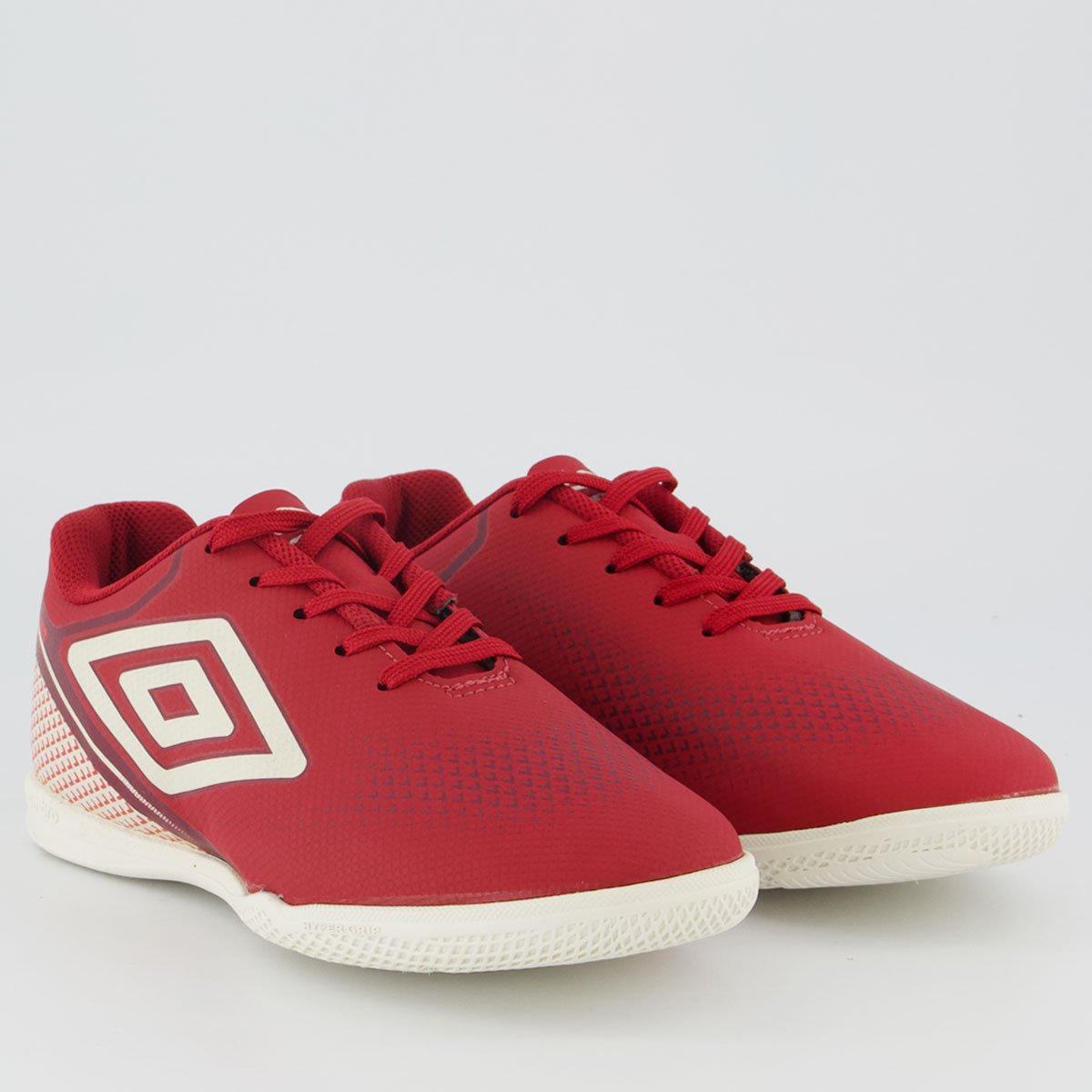 Chuteira Umbro Adamant Top Speed Futsal Juvenil Vermelha e Branca Vermelho/Branco 2