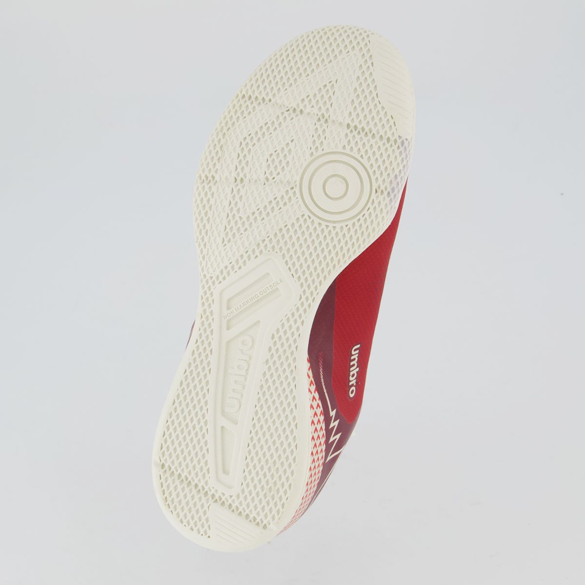 Chuteira Umbro Adamant Top Speed Futsal Juvenil Vermelha e Branca Vermelho/Branco 5