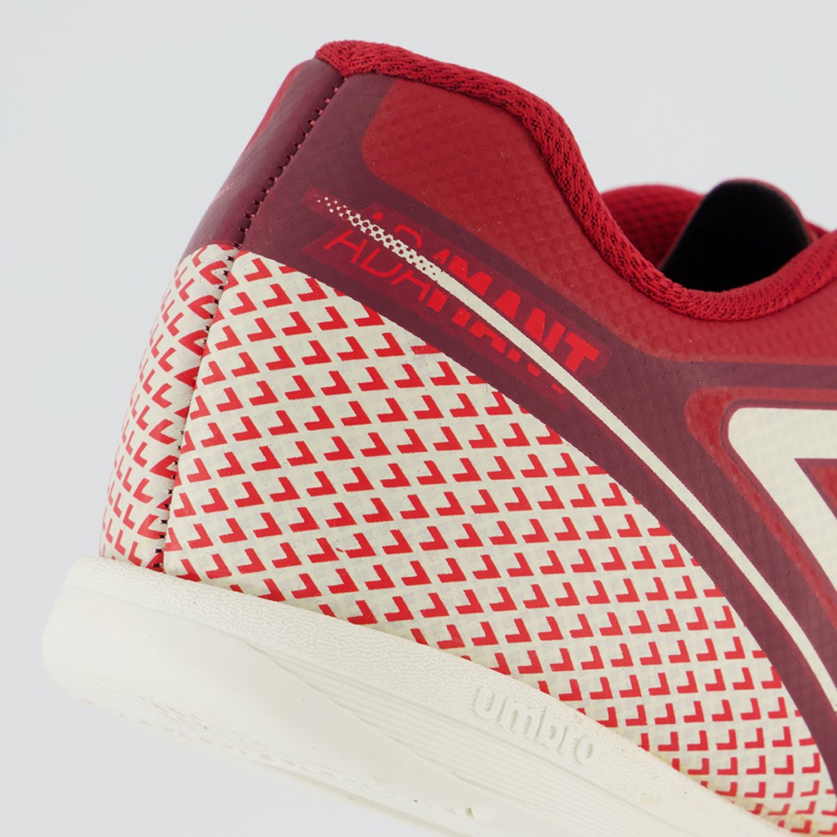 Chuteira Umbro Adamant Top Speed Futsal Juvenil Vermelha e Branca Vermelho/Branco 6