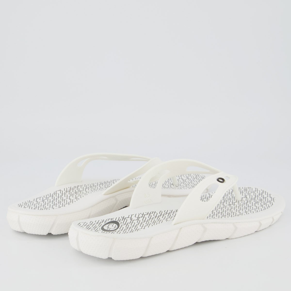 Chinelo Oakley Operative Heritage Branco Branco 4