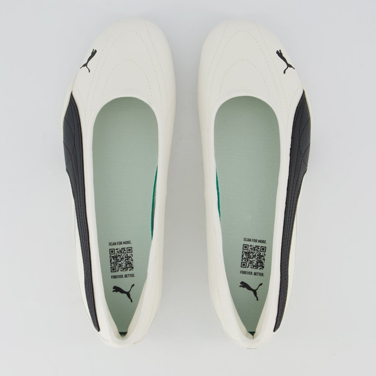 Sapatilha Puma Catch Soleil Ballerina Bdp Feminino Branco e Preto Branco/Preto 4
