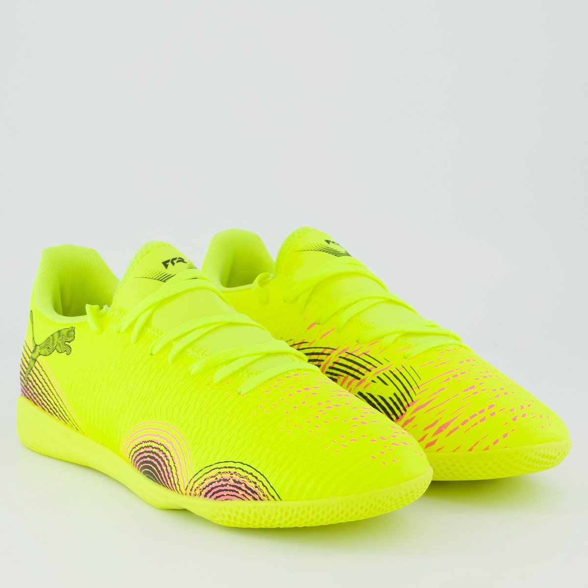 Chuteira Puma Future 8 Play Futsal Preto e Verde Preto/Verde 2