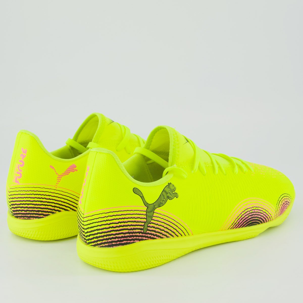 Chuteira Puma Future 8 Play Futsal Preto e Verde Preto/Verde 3