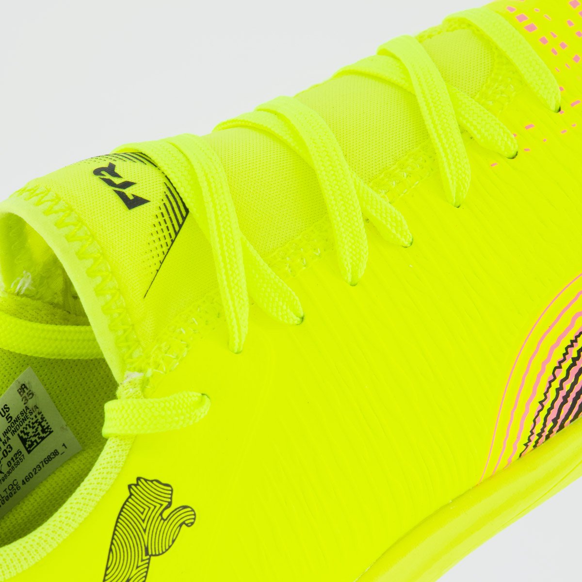 Chuteira Puma Future 8 Play Futsal Juvenil Preto e Verde Preto/Verde 7