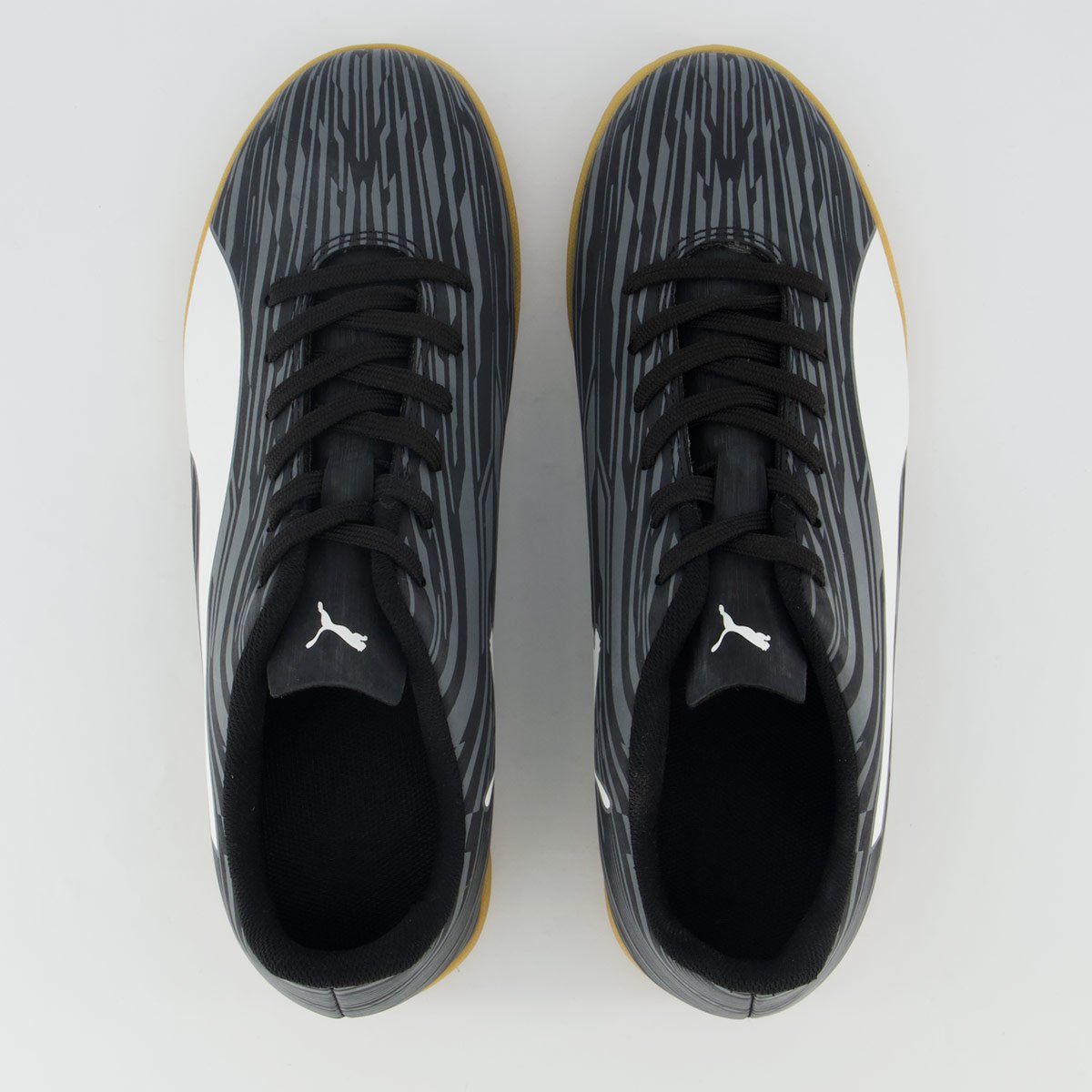 Chuteira Puma Rapido III BDP Futsal Preta e Branca Preto/Branco 4