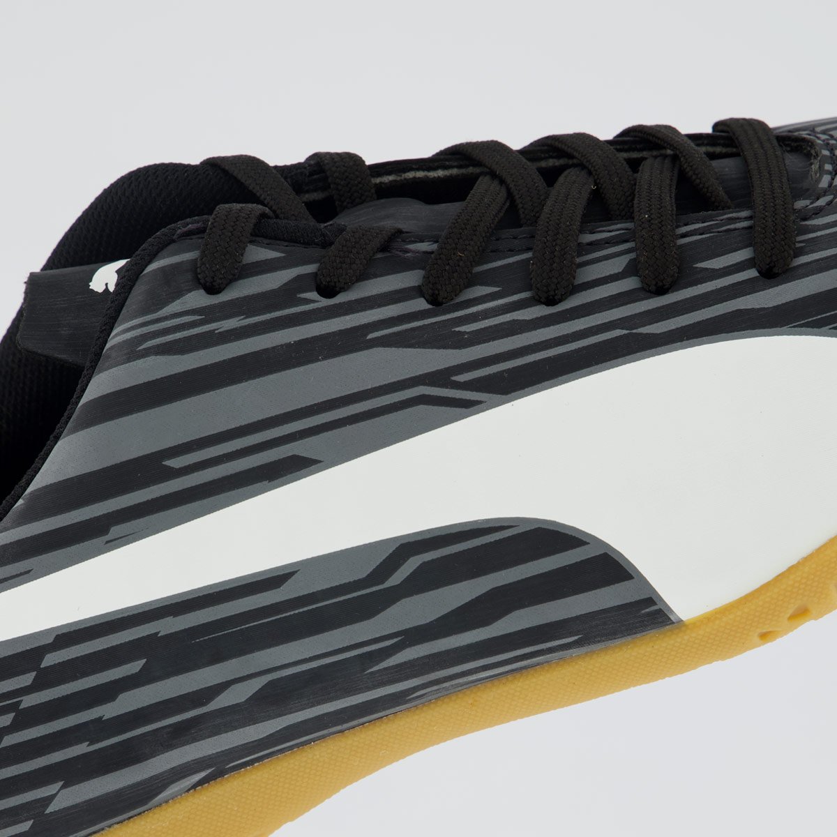 Chuteira Puma Rapido III BDP Futsal Preta e Branca Preto/Branco 7