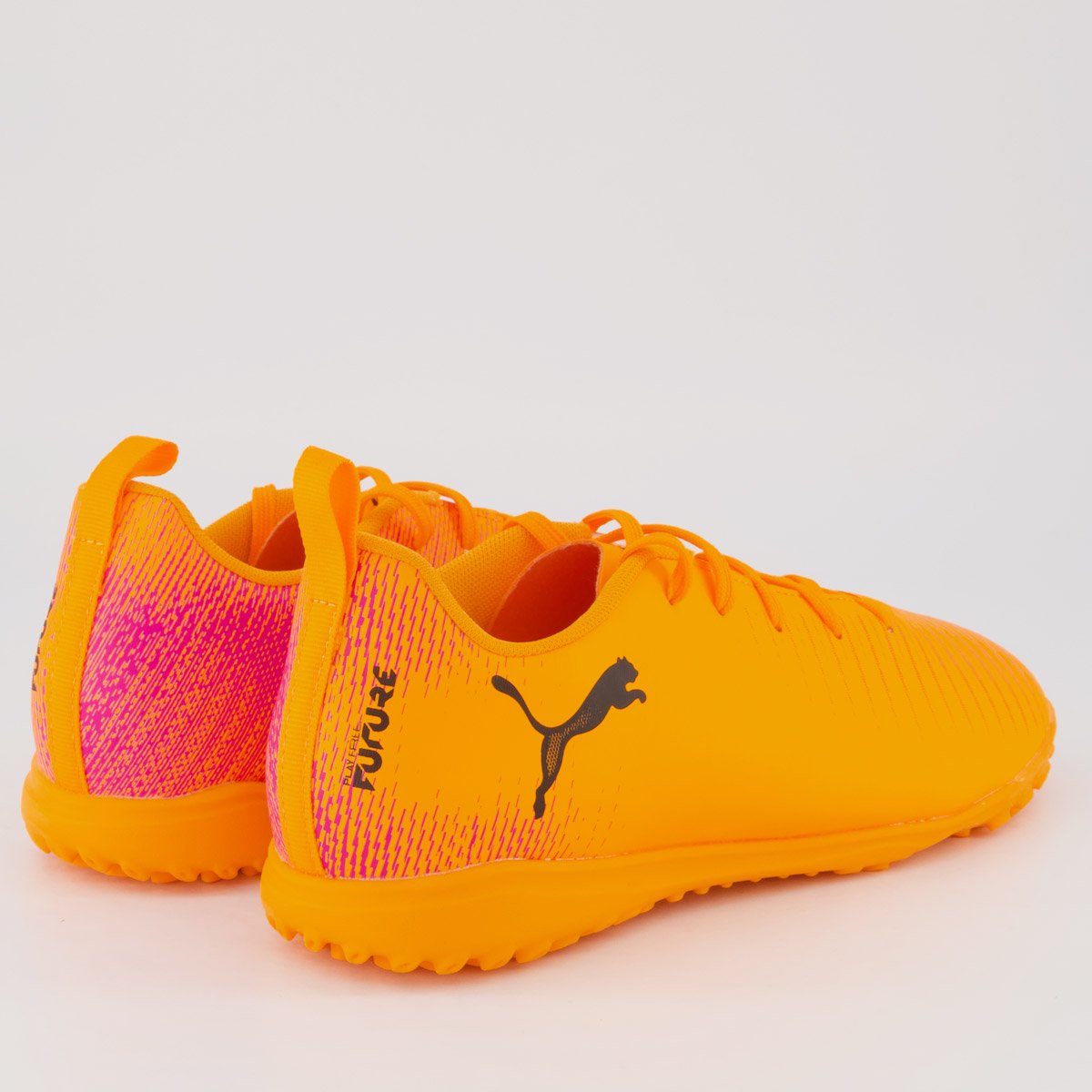 Chuteira Puma Future 8 Play TT Society Juvenil Laranja Laranja 3