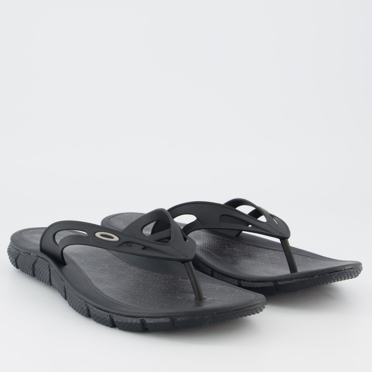Chinelo Oakley Operative Heritage Preto e Cinza Preto 3