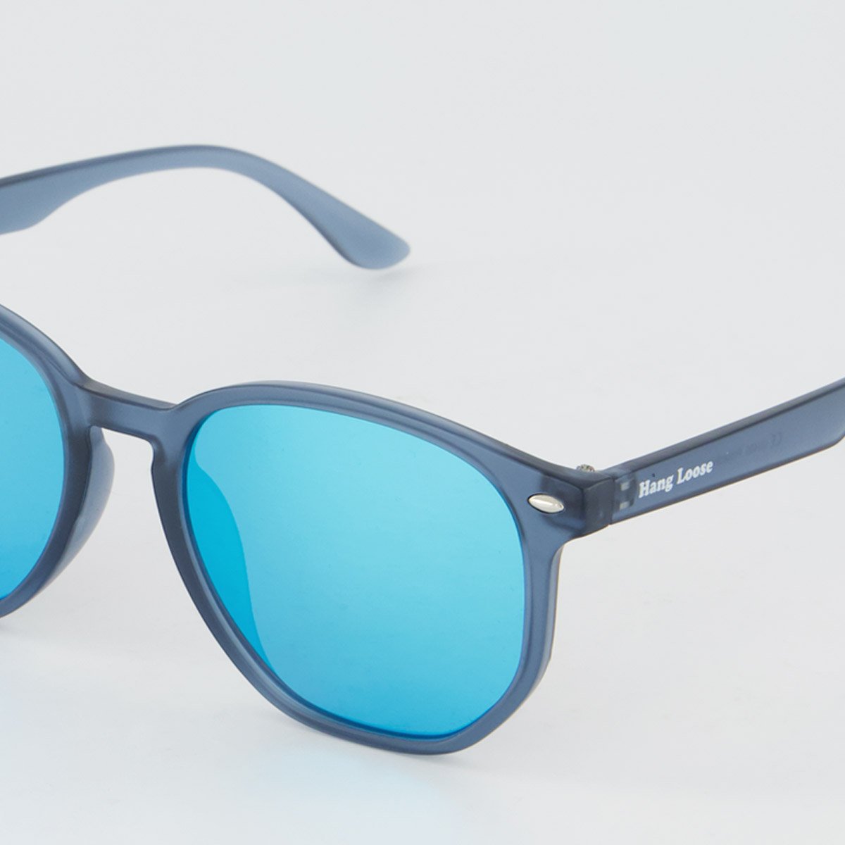 Óculos de Sol Hang Loose Laurent Preto e Azul Azul 3