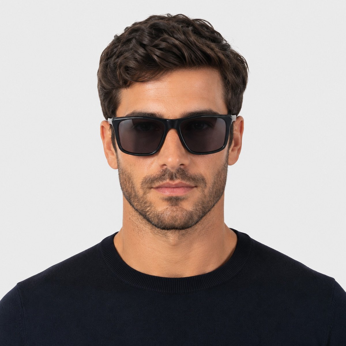 Óculos de Sol Hang Loose Square II Preto e Branco Preto 6