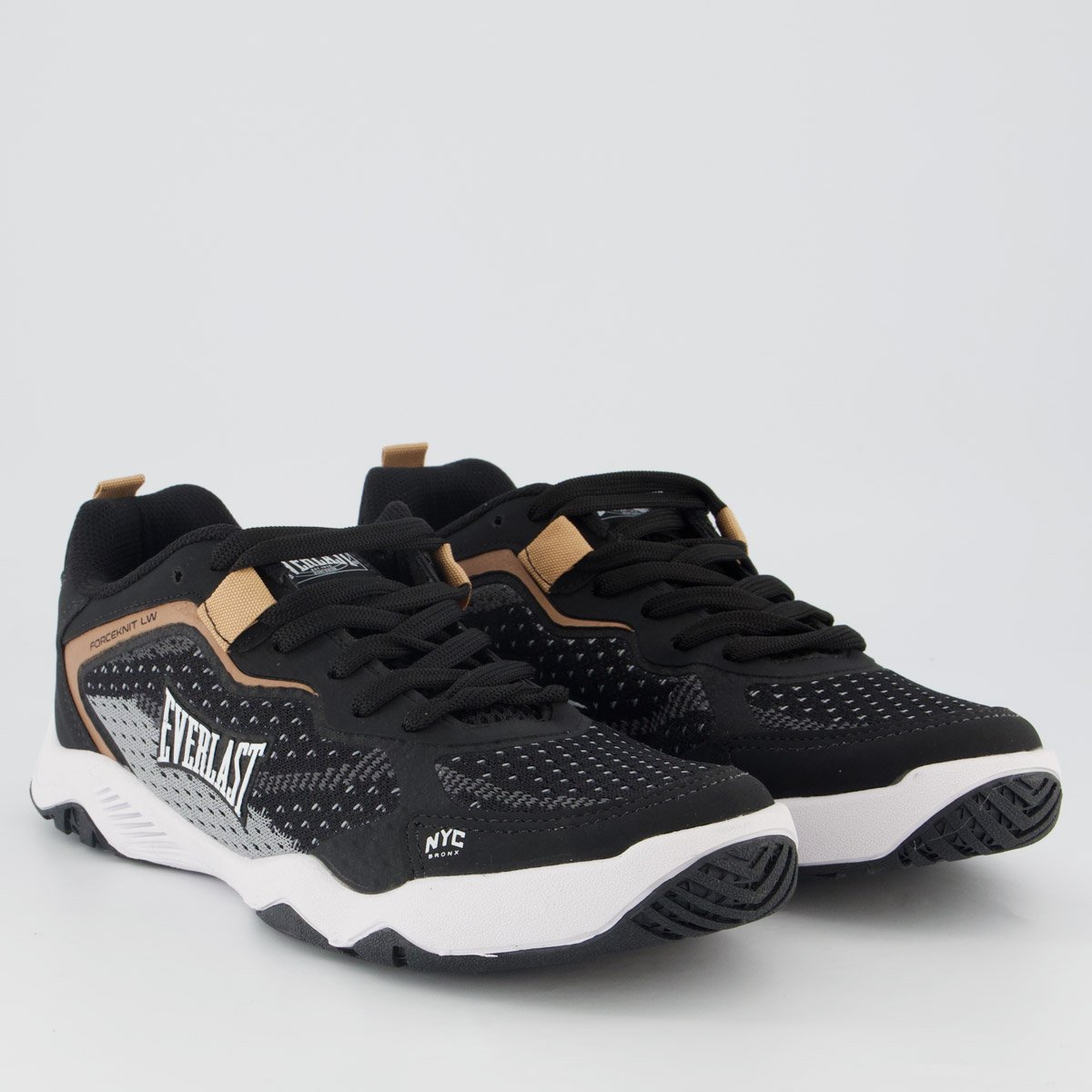 Tênis Everlast Forceknit Low Preto Preto 2