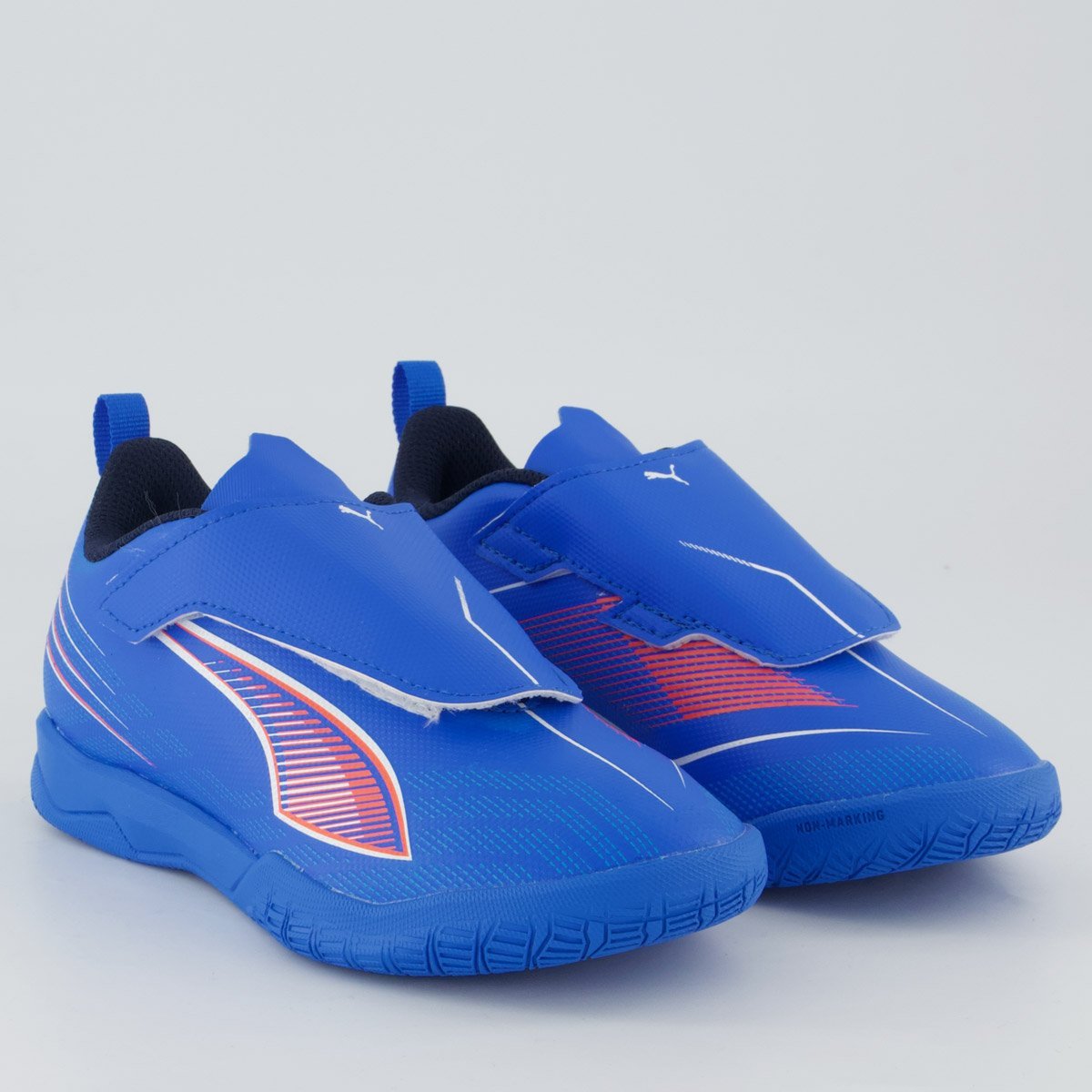 Chuteira Puma Ultra 6 Play V IT Futsal Infantil Azul Azul 2